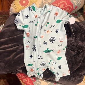 Carter's Aqua Marine Life Kids Swim Bodysuit